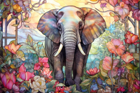 Thumbnail for Dreamy Elephant Among Wildflowers