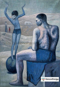 Thumbnail for Girl on the Ball by Pablo Picasso Free Diamond Painting 