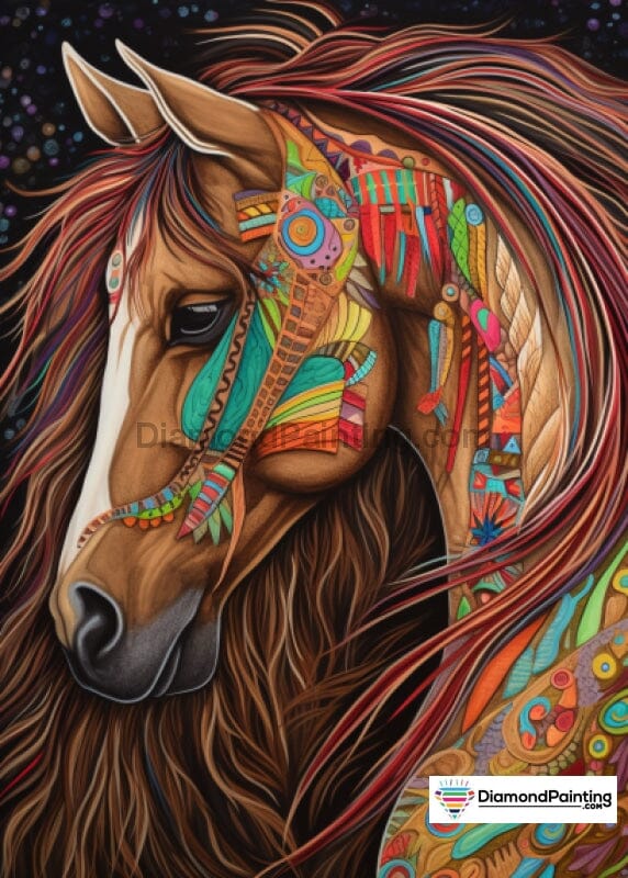 Horse of Many Spirits Free Diamond Painting 