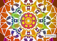 Thumbnail for Red, Orange, Yellow, Green, Blue Pink Close Up Mandala Free Diamond Painting 