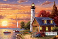 Thumbnail for Sunset Lighthouse Diamond Painting 