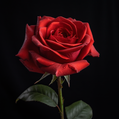 A Single Red Red Rose