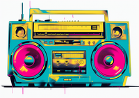 Thumbnail for 80s Style Bright Boombox