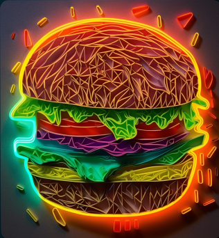 Electric, Neon Burger