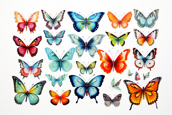 Collection Of Pretty Butterflies  Diamond Painting Kits