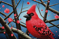 Thumbnail for Artsy Red Cardinal  Diamond Painting Kits
