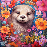 Thumbnail for Mesmerizing Flowers And Otter