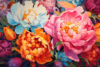 Thumbnail for Blooming Pretty Peonies Diamond Painting Kits