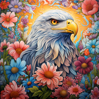 Thumbnail for Mesmerizing  Eagle And Flowers