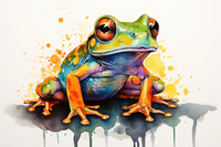 Thumbnail for Bright Watercolor Frog