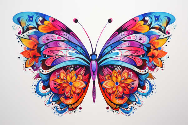 Watercolor Peaceful Butterfly  Diamond Painting Kits