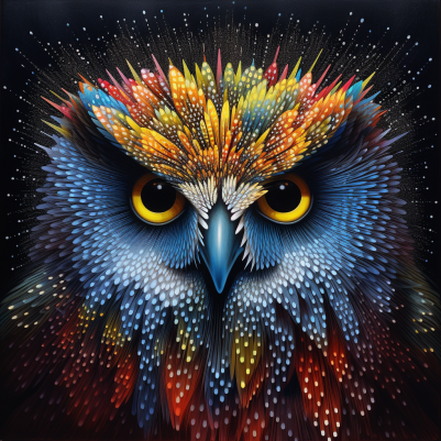 Night Sky Owl  Diamond Painting Kits