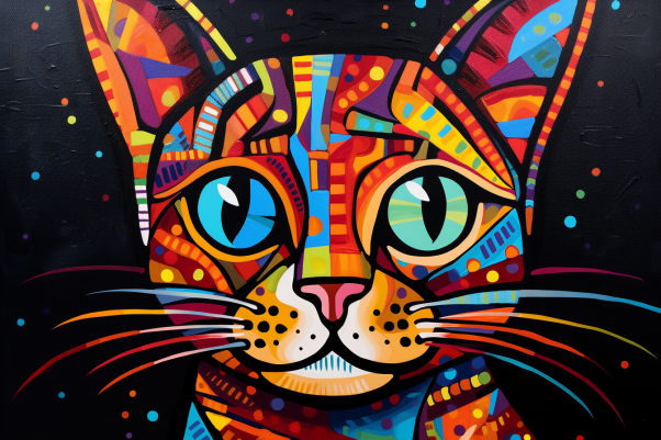 Bold Blue Eyed Bengal Cat  Diamond Painting Kits