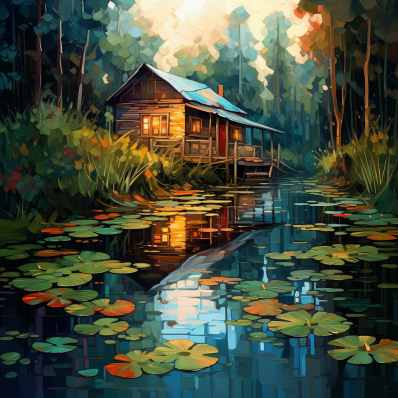 Peaceful Cabin On Lilypad River