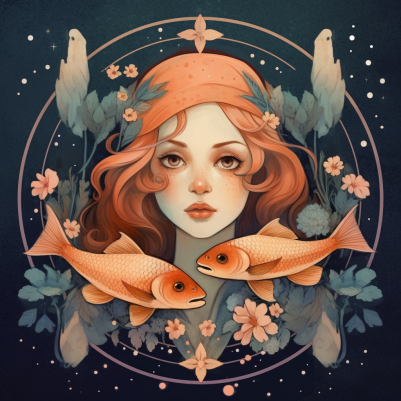Astrology, Lofi,  Pisces, Fish And Girl