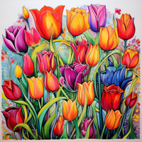 Thumbnail for Collection Of Colorful Tulips