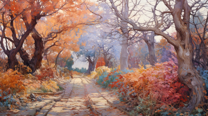 Mesmerizing Autumn Path