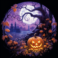 Thumbnail for Glowing Jack O Lantern On Halloween