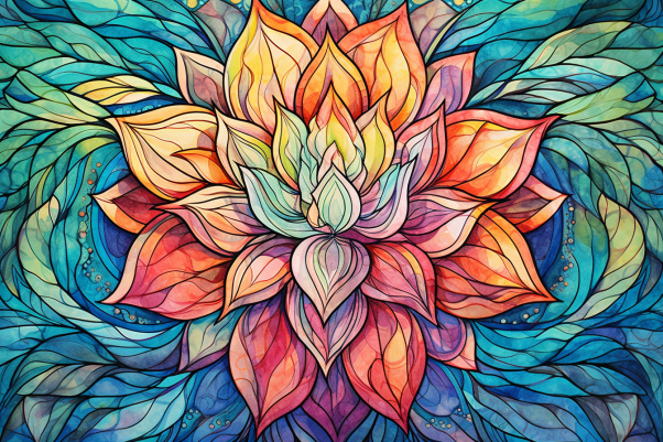 Graceful Pastel Colored  Mandala  Diamond Painting Kits