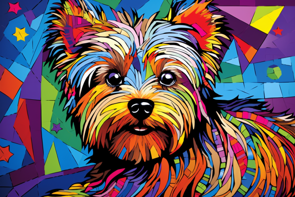 Fun Color Yorkie Art