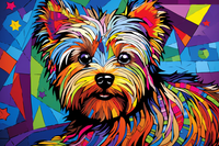 Thumbnail for Fun Color Yorkie Art