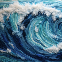 Thumbnail for Embroidery Vibe Ocean Wave