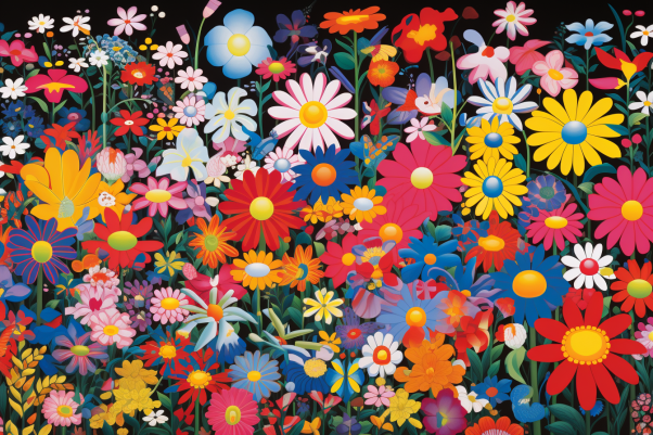 Bright Bold Wildflowers  Diamond Painting Kits