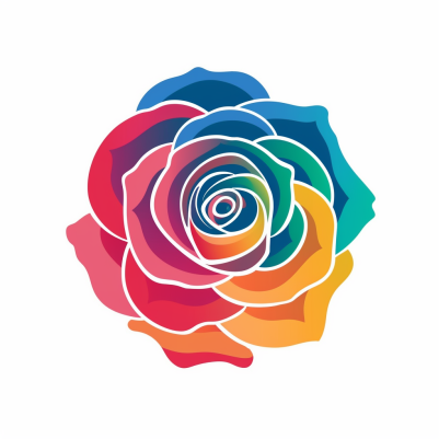 Simple Rainbow Rose