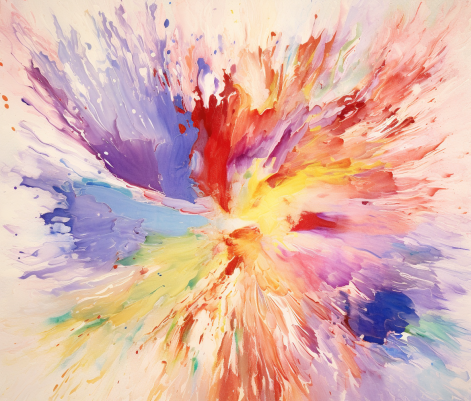 Glorious Abstract Burst Of Colors
