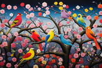 Thumbnail for Colorful Spring Birds