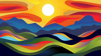 Thumbnail for Majestic Colorful Mountain Landscape