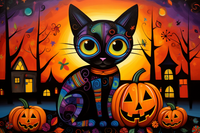 Thumbnail for Halloween Abstract Cat