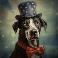Thumbnail for Old Patriotic Dog Red White And Blue