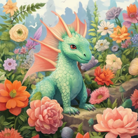 Thumbnail for Dainty Dragon In The Garden