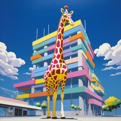 Giraffe In The City