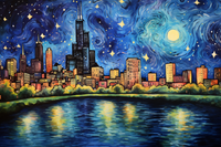 Thumbnail for Starry Night Sky In Chicago