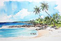 Thumbnail for Watercolor Beach