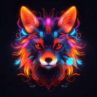 Thumbnail for Serious Neon Glowing Fox