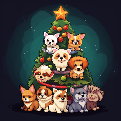 Fun Dog Christmas Tree
