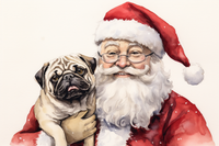 Thumbnail for Santa Clause With Pug