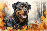 Thumbnail for Rottweiler In Leaves