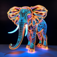 Thumbnail for Electric, Neon, Glowing Elephant