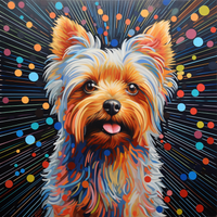 Thumbnail for Colorful Artsy Yorkie