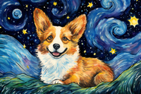 Thumbnail for Starry Night Corgi  Diamond Painting Kits