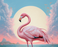 Thumbnail for Peaceful, Pink Flamingo In Paradise