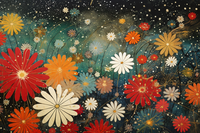 Thumbnail for Night Sky Floral Fiesta Diamond Painting Kits