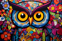 Thumbnail for Bright Fun Colorful Owl  Diamond Painting Kits