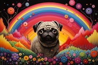 Thumbnail for Bold Colorful Pug