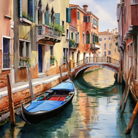 Thumbnail for Venice Canal And Gondola  Diamond Painting Kits