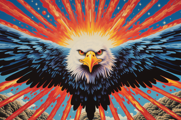 Serious Eagle On A Mission  Diamond Painting Kits